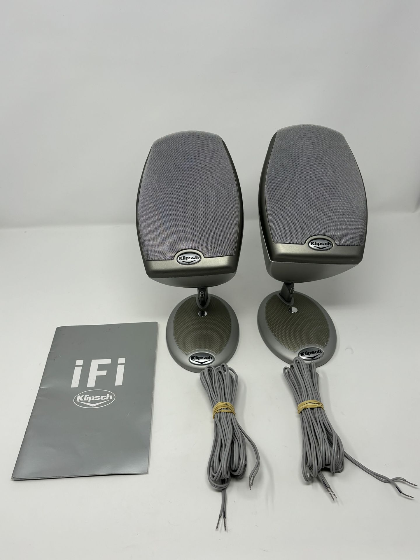 Silver Pair of KLIPSCH iFi RSX-3 SERIES Bookshelf Satellite Speakers 