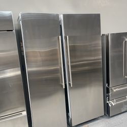 New Monogram Colum Set 24’ Freezer 30 Refrigerator 