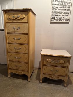 Lingerie Chest and Matching Nightstand