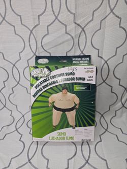 Inflatable Sumo  Adult Costume Halloween Japanese Airblown New OB