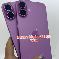 📲 IPhone 16 Plus 128gb $615