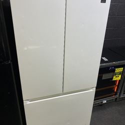 White 3 Door Refrigerator 