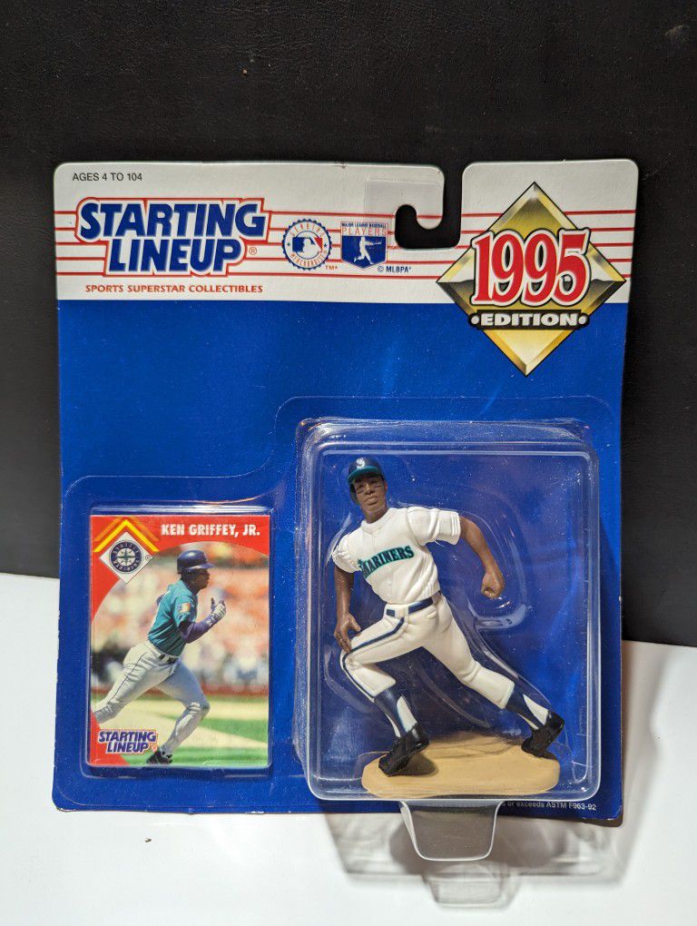 1995 Starting Lineup Ken Griffey Jr. Figure with Collector Card 