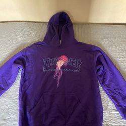 Mens Purple Thrasher Hoodie