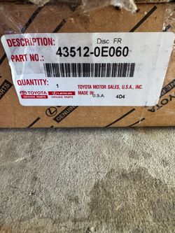 TOYOTA HIGHLANDER Front Brake Disc Rotor