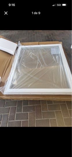 59-1/2”X47-1/2”TAFCO WINDOW Casement Vinyl Fixed Picture Window, Non-Operating - White