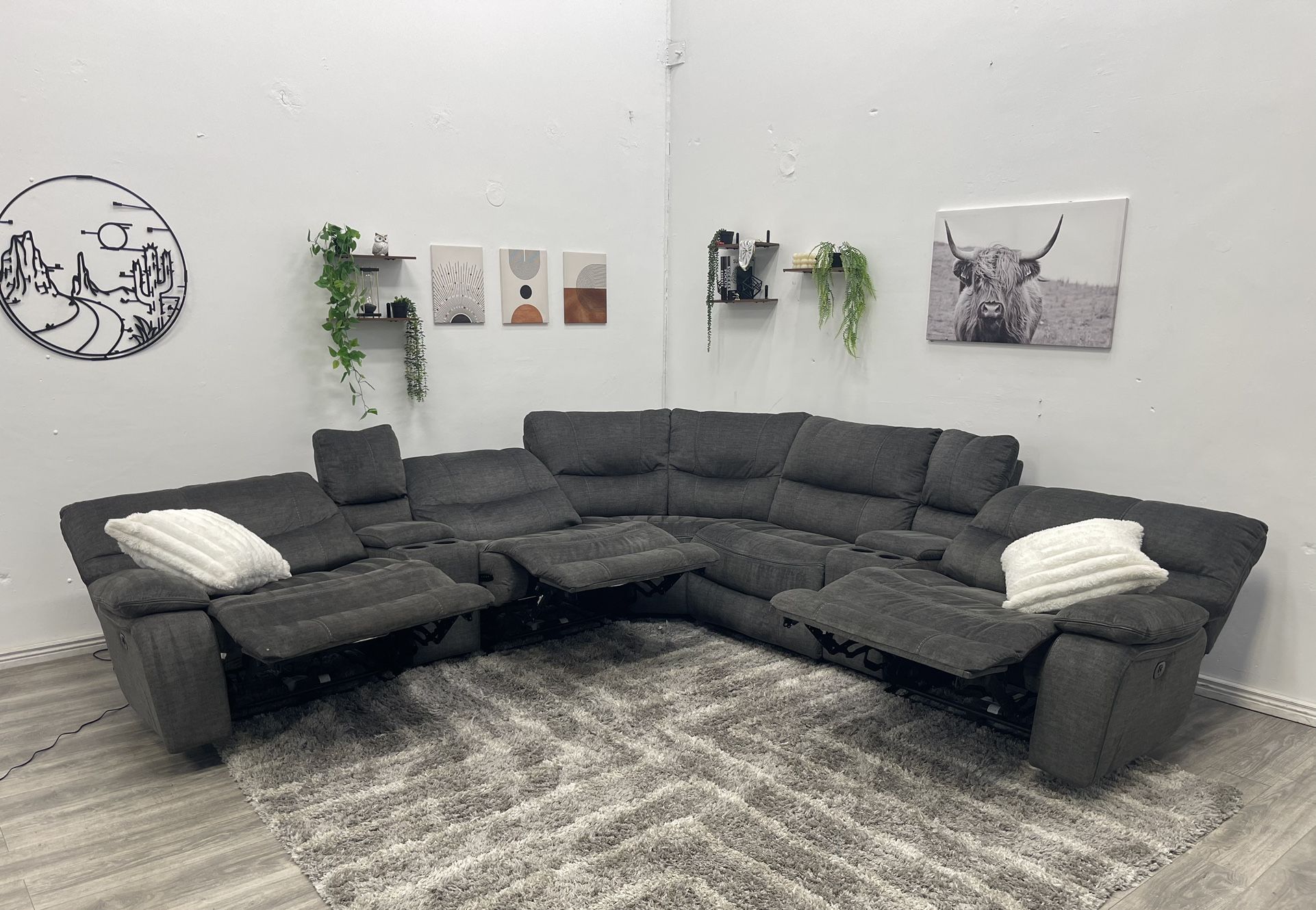 Recliner Sectional Couch - Free Delivery