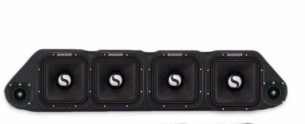 ROOF RACK SPEAKER WITH 4 kicker st 7” MIDRANGE SPEAKERS AND BULLET TWEETERS