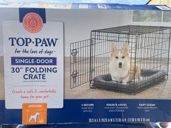 Top Paw 30” Dog Crate – Great Condition