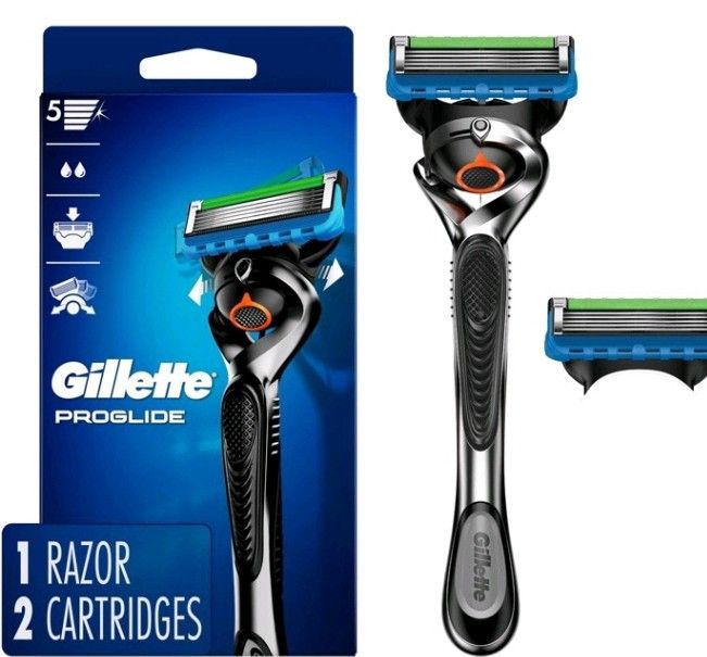 Gillette ProGlide Men's, 1 Handle and 2 Refills Cartridges