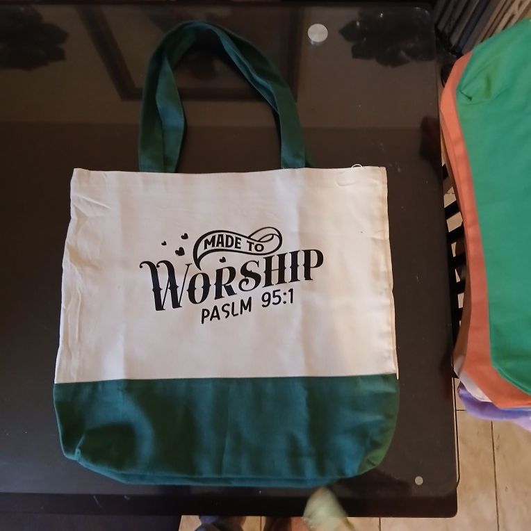Made To Worship Canvas Tote Bag