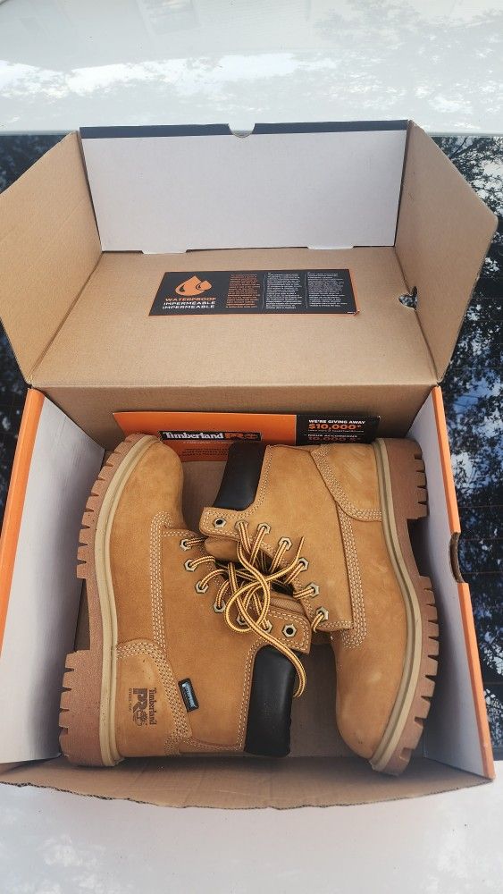 5.5 Timberland Pro Steal Toe Boots New