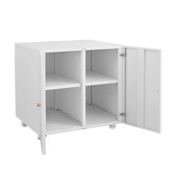 Home Office Printer Stand with Wheels, Printer Tables with File door Mobile Lateral Filing Cabinet with Open Storage Shelf for Letter/Legal/A4 Size Fi