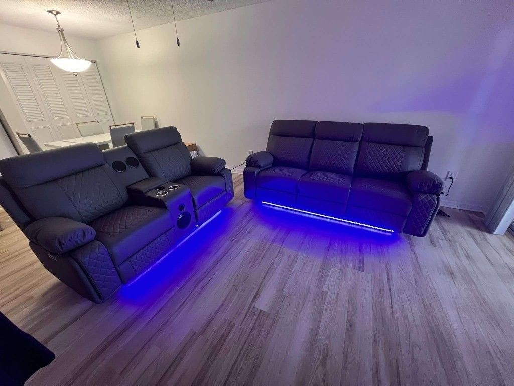 Sofa And Loveseat Recliner **** Juego De Reclinables