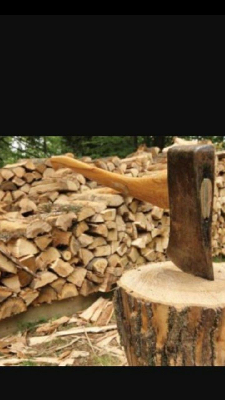 Split delivered firewood
