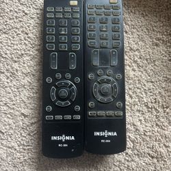 4 Remotes: 3 Insignia TV Remotes RC-304 & Samsung. ALL Work