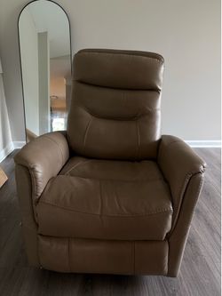 Swivel Rocker Leather Recliner