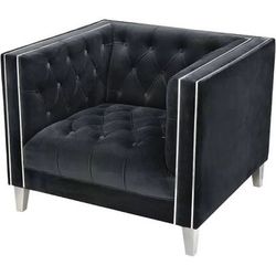 Accent chair black Velvet New by Elk home