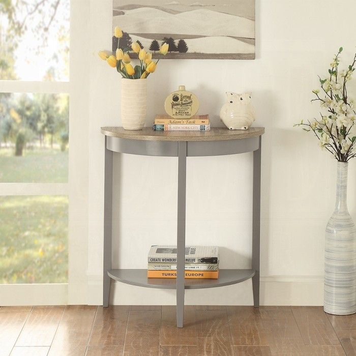 Justino Half-Moon Console Table** – Natural Charm Meets Function