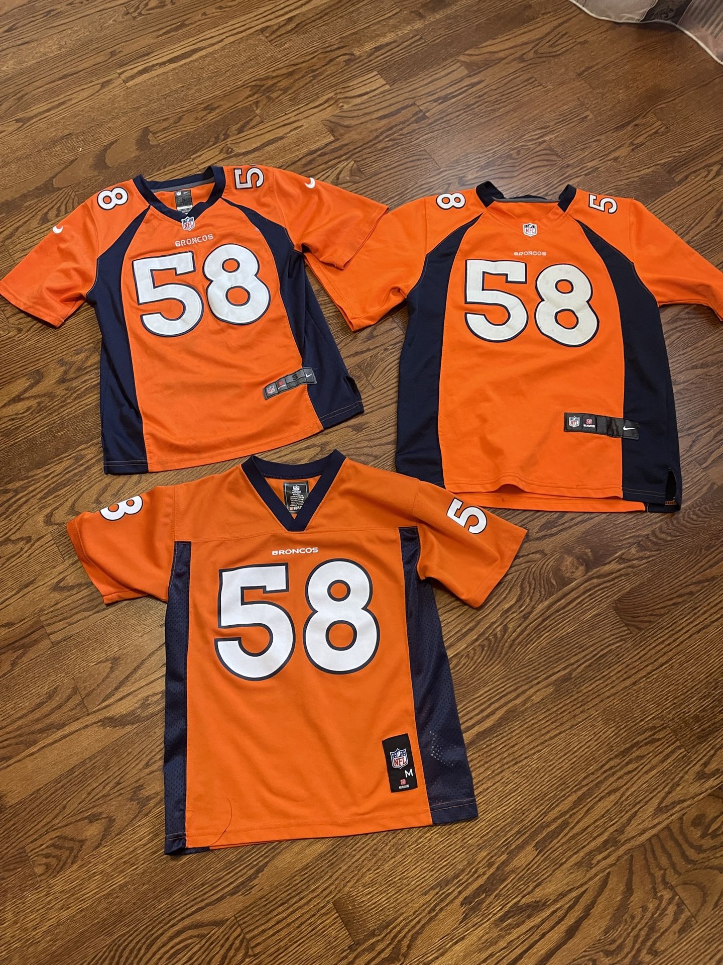 NIKE NFL ON FIELD DENVER BRONCOS VON MILLER JERSEY’s in different sizes, see description