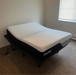Nectar premier memory foam queen mattress with adjustable base