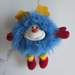 Vintage 1983 Taco Bell Happy Talk Sprites 7" Plushie Rainbow 