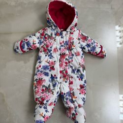 Toddler Baby  Girl Size 3/6 Month Rothschild Beautiful Winter Snow Suit Like New Condition In Weston