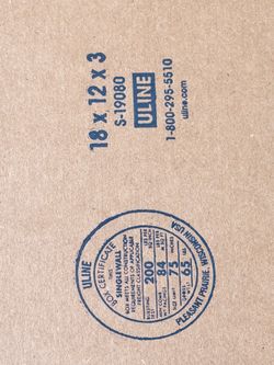 📦 25 pcs Heavy-Duty Uline Corrugated Shipping Boxes – Brand New