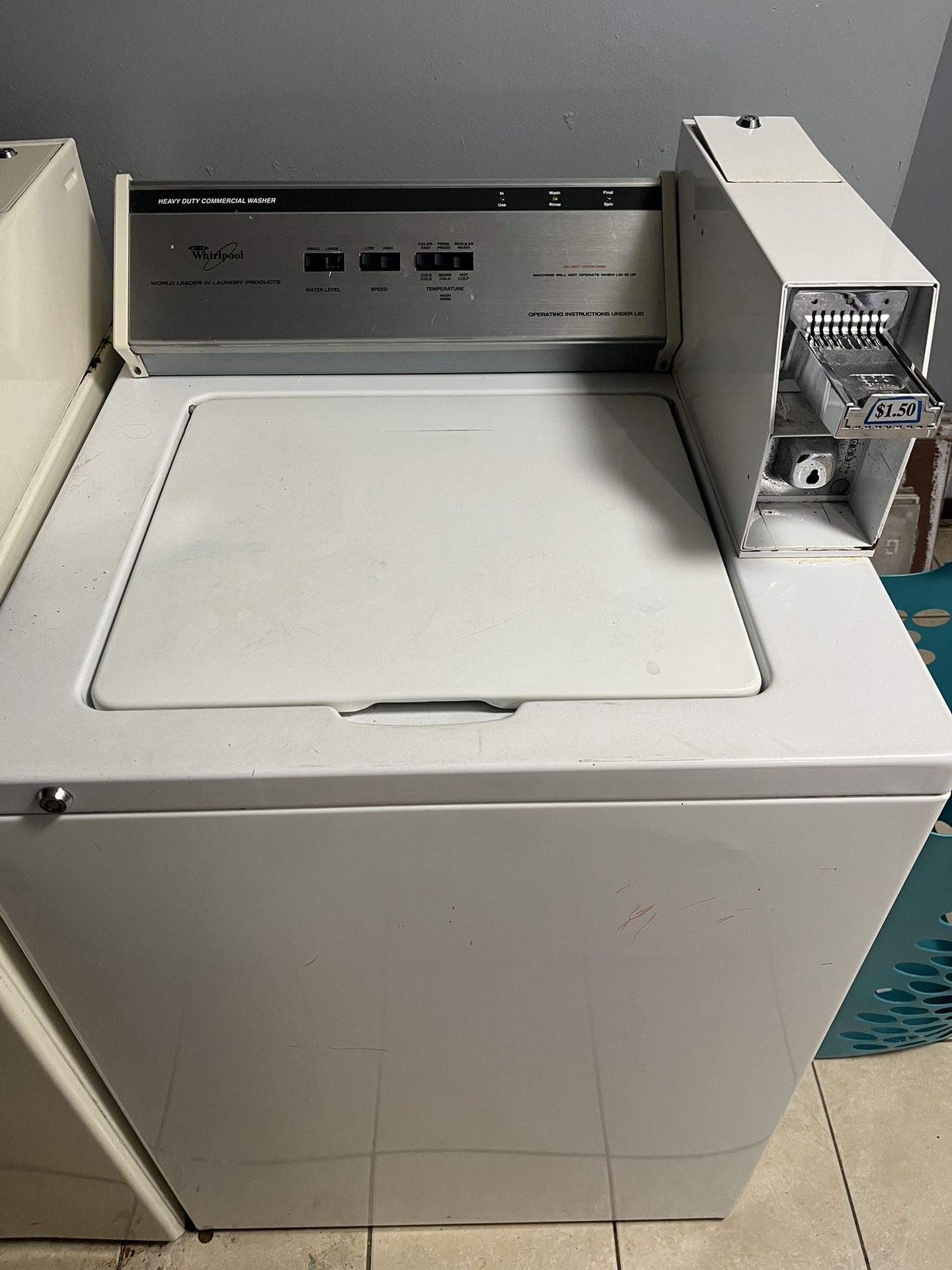 Whirlpool Coin Operated Washer