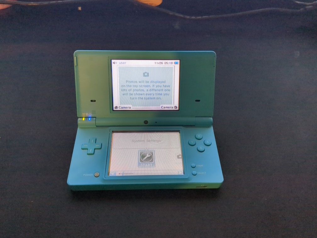 Nintendo DSi Blue Console w/ Charger - Tested & Working - No Stylus