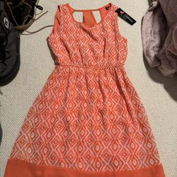 New Womens Orange Dress 