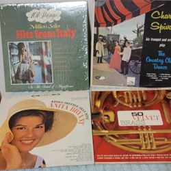 4 vinyls records albums Anita Bryant, Charlie Spivak, 1010 Strings,  50 velvet brass
