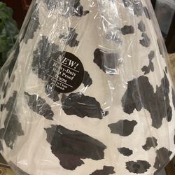 Retro Brand New Cow Print Country Western Farm Living  Lamp Shade 