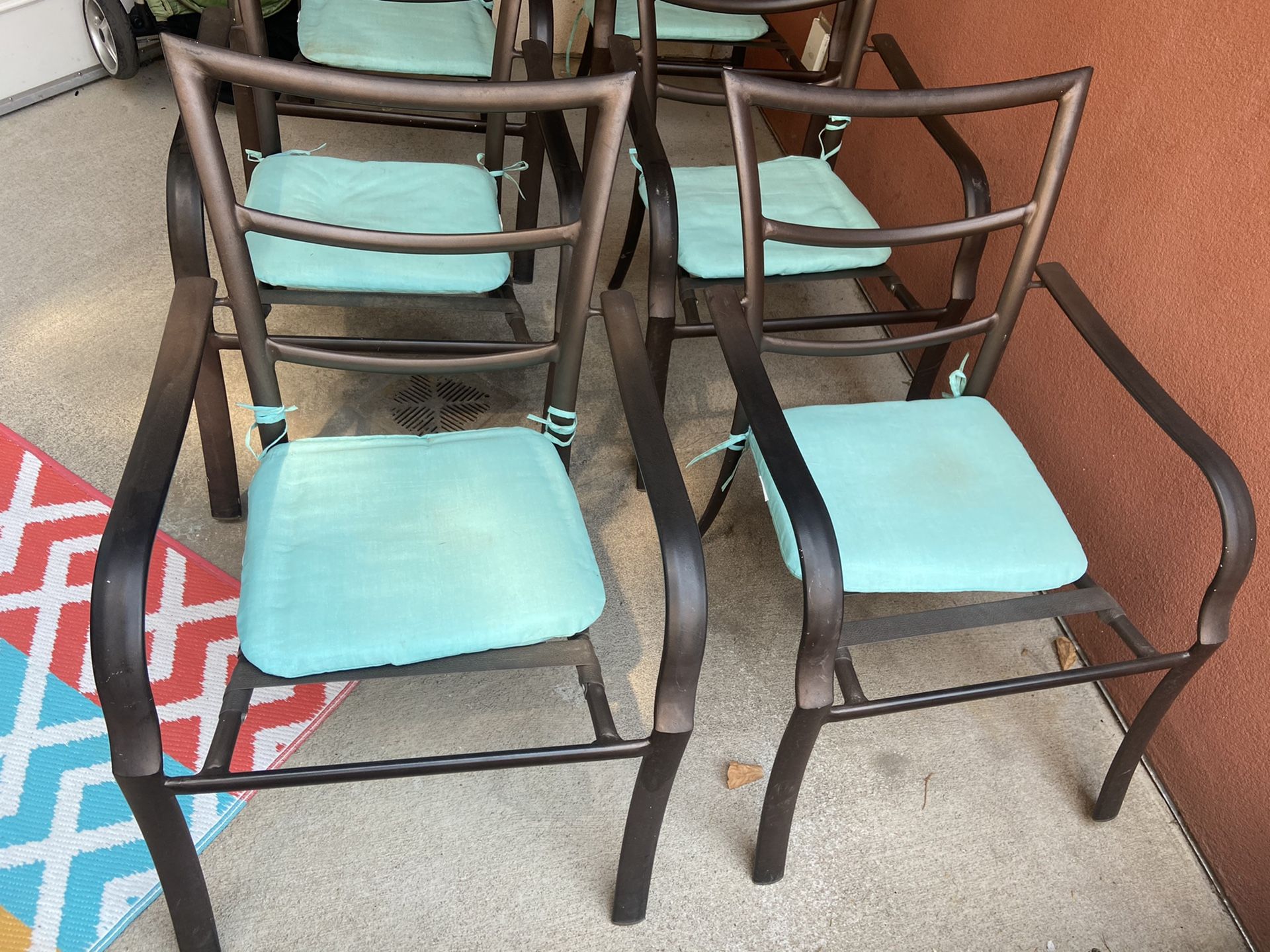 Patio Chairs x 6.