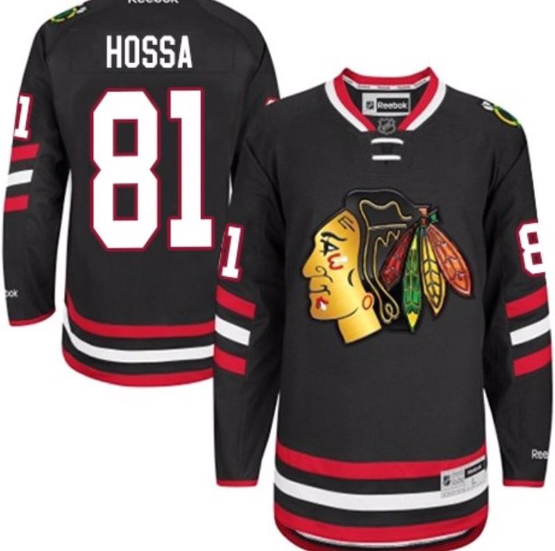 Blackhawks Jersey Red/Blk Hossa 81