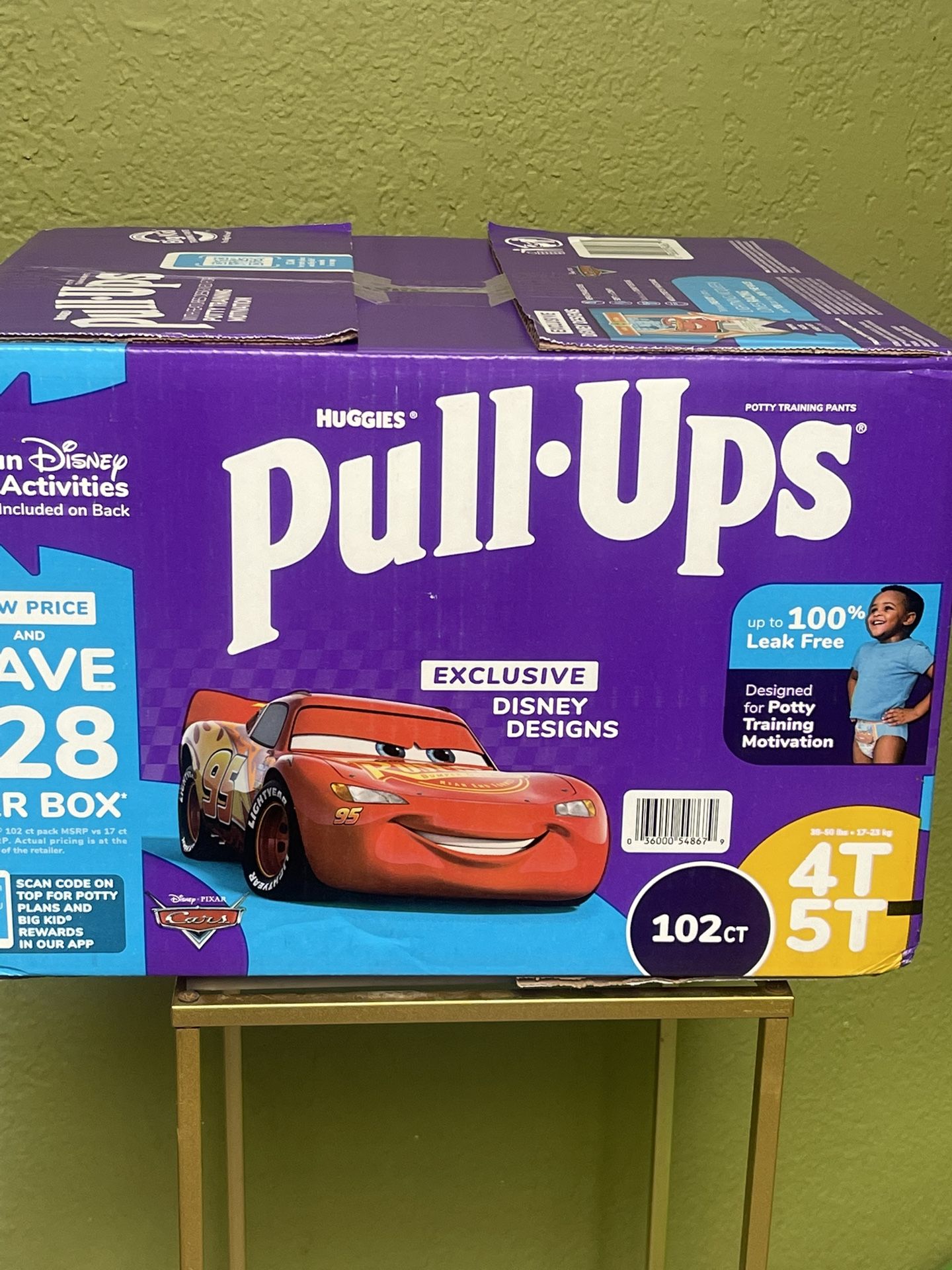 Huggies Pull-Ups for boys Disney "Cars 102 $40