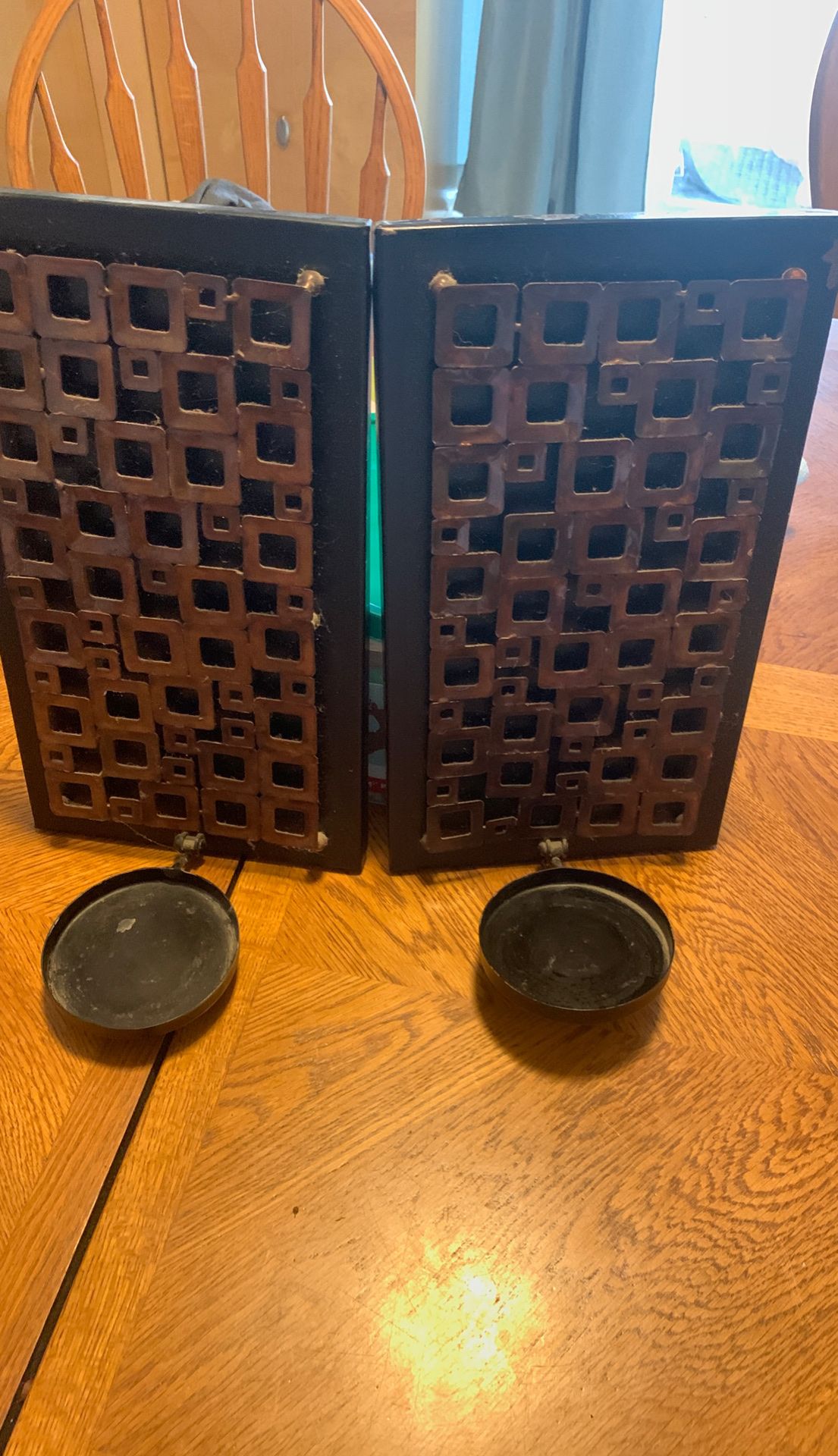 Wall candle holders