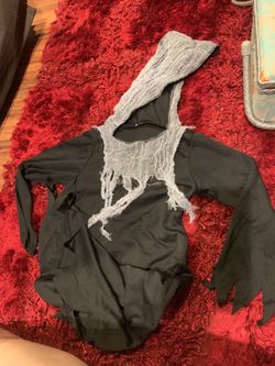 Halloween costume creepy reaper cap size M kids 8-10 $3
