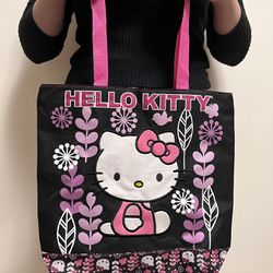 Hello Kitty Sanrio Pink And Black Tote Bag
