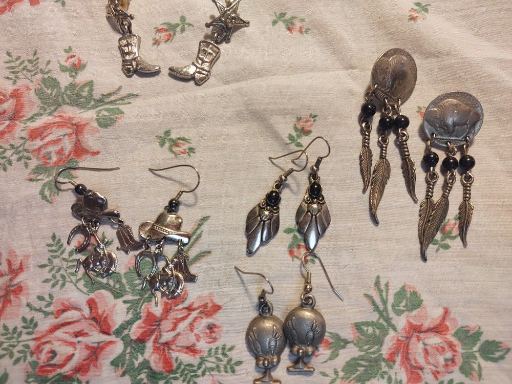 Assorted earrings, bracelets, rings