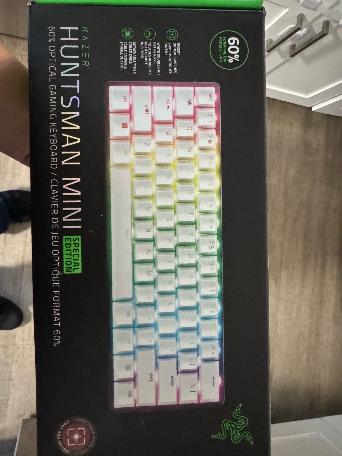 Razor gaming keyboard huntsman mini white