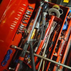 Tool Box And Tools With It