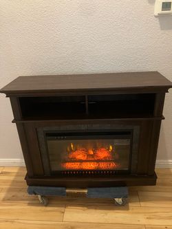 Fire place tv stand