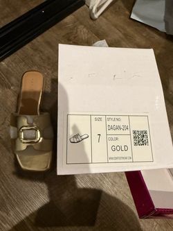Gold sandals