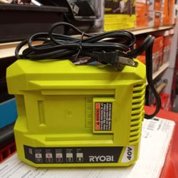 RYOBI 40V CLASS 2 BATTERY CHARGER (TOOL ONLY)