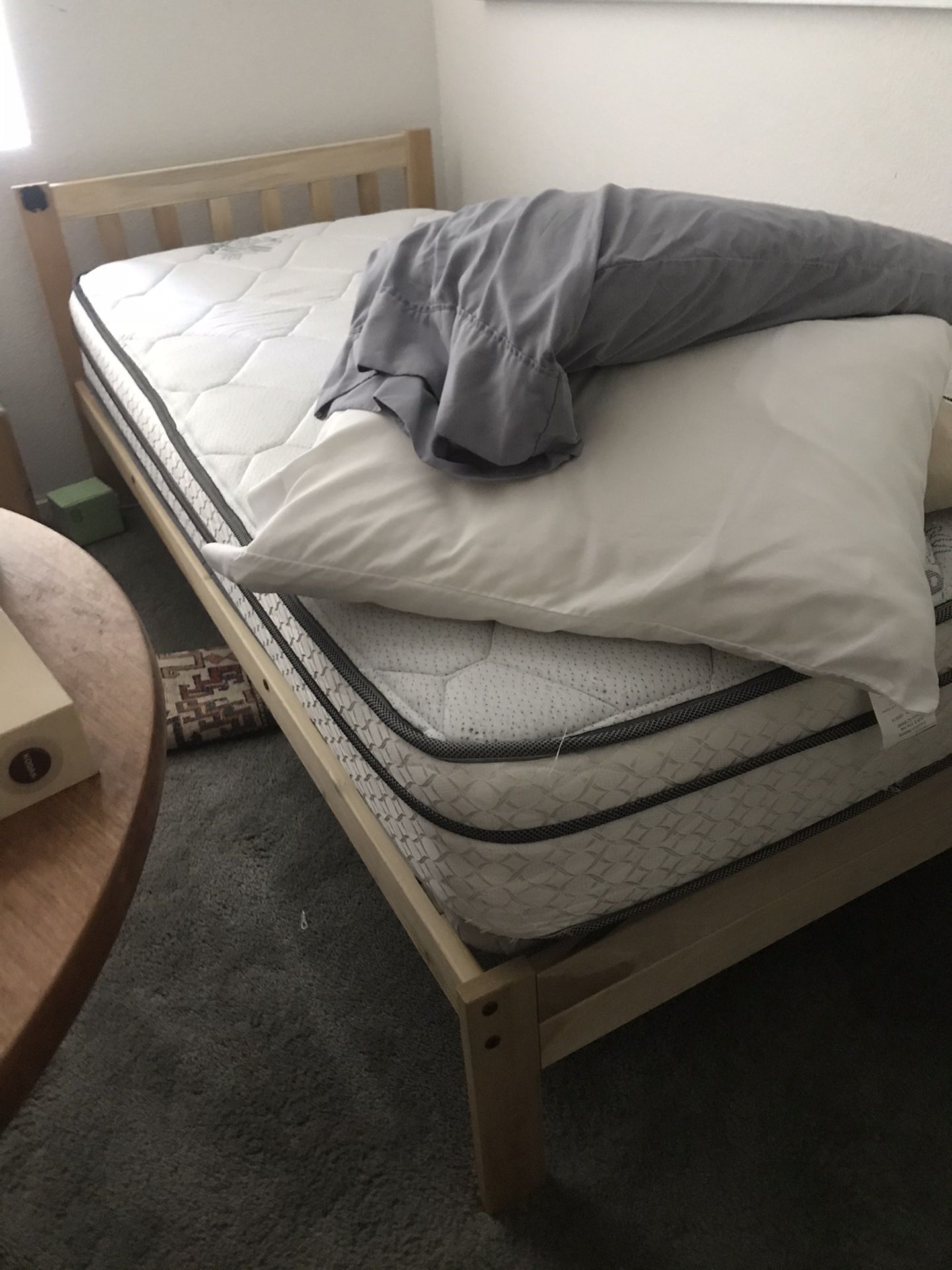 Free Twin XL mattress and bed frame