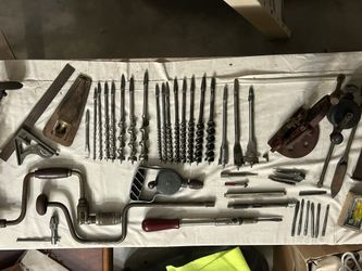 Vintage Complete Brace And Bits and Planes