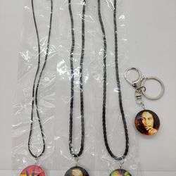 Bob Marley Necklaces & Keychain