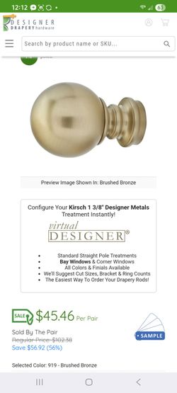 Curtain Rod Ends