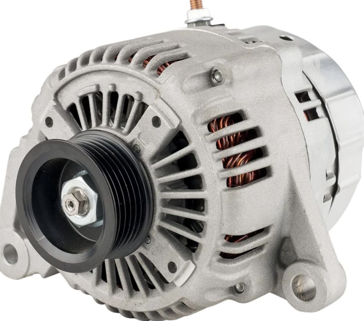 KAX Alternator 13876N Compatible with 2001–2006 Jeep Wrangler 4.0L | Replaces 13876, 13907  Vehicle Fitment: 2001-2006 Wrangler 4.0L Replacement Part 